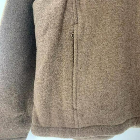 Woolrich DEADSTOCK New Wool Zip Jacket Tan Brown Womens XL - Picture 8 of 9